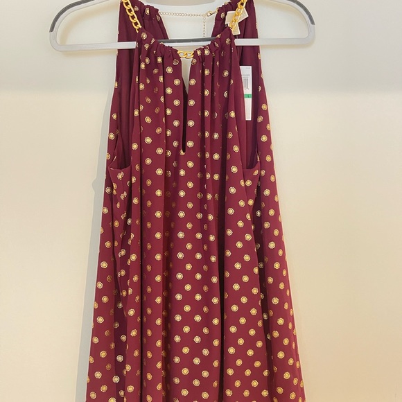 Michael Kors women Halter top size L, NEW Color Burgundy - Picture 5 of 11